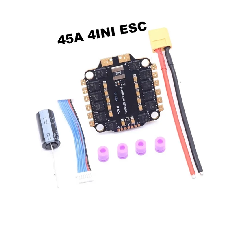 BTLIFE-H743 ل RC FPV المتسابق الطائرة بدون طيار وحدة تحكم في الطيران 45A 4-INI ESC 3-6S بطارية دعم المكدس المزدوج BEC 30.5X30.5 مللي متر تصميم