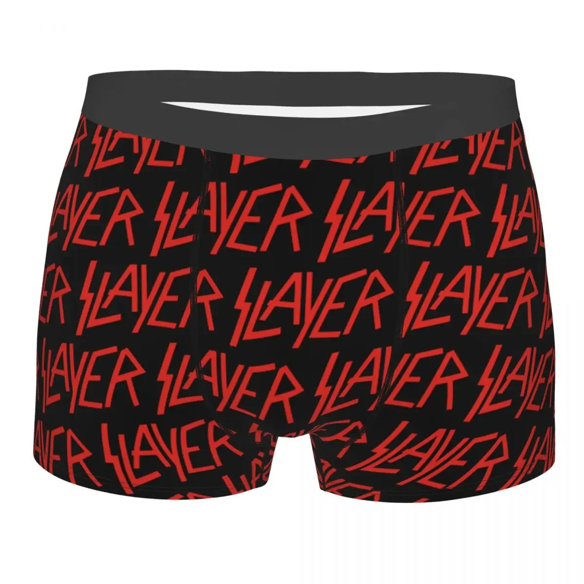 Male Fashion Slayers Heavy Metal Rock Underwear Boxer Briefs Stretch Shorts Panties Underpants