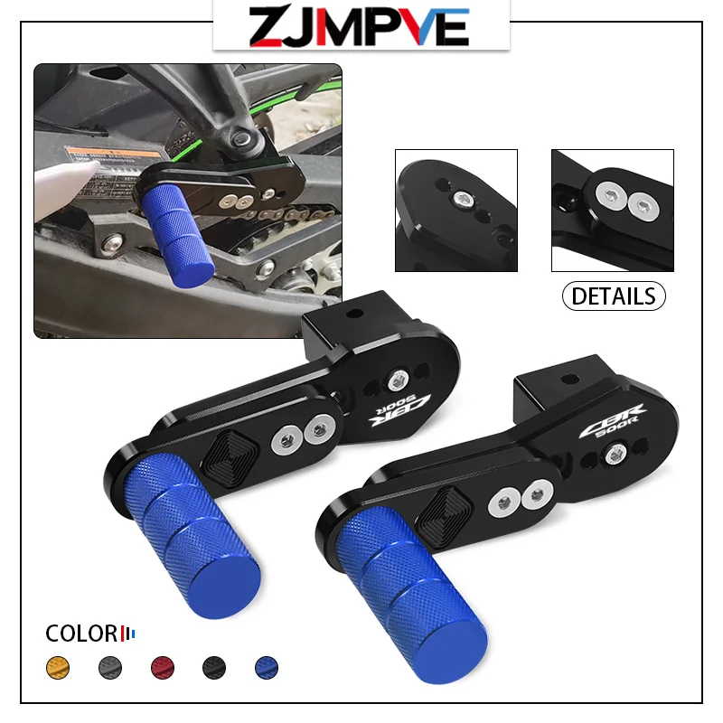 

For CBR400R CBR500R Motorcycle Multi-angle Telescopic Passenger Foot Pegs Pedals Adjustable Rear Footrests Footpeg CBR 400R 500R