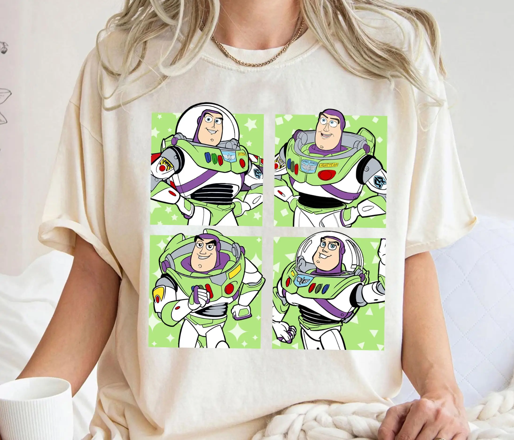

Cute Buzz Lightyear Portrait Shirt Disney Toy Story Retro T-Shirt Magic Kingdom Disneyland Family Matching Shirts