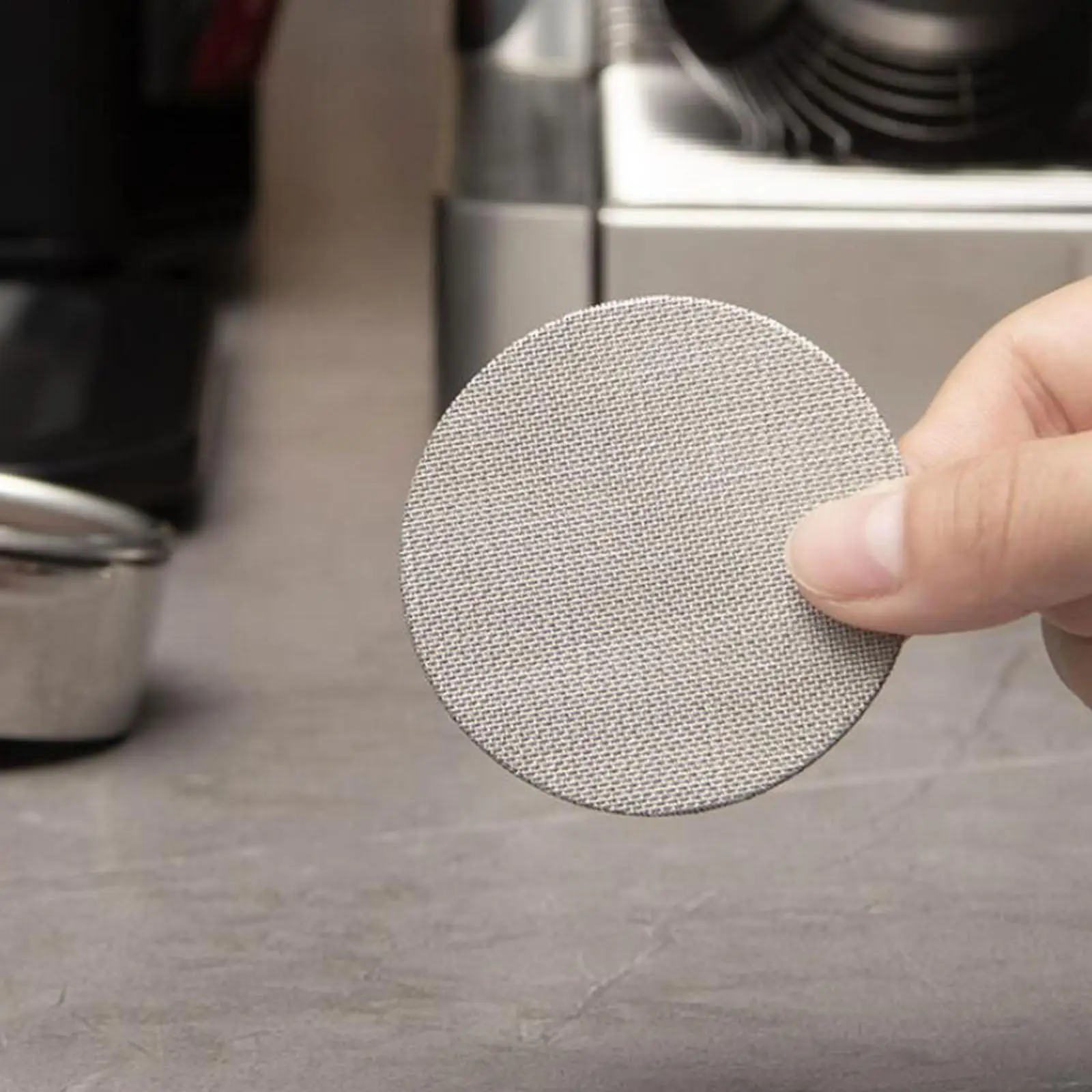 Stainless Steel Coffee Screen 51 53 Espresso Portafilter Lower Shower Screen 58.5mm Reusable Filter for Espresso Machine