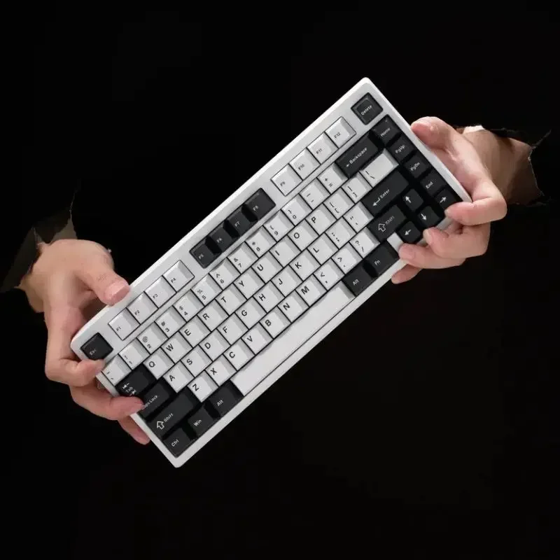 Imagem -03 - Teclado Mecânico sem Fio de Alumínio Personalizado Longa Resistência Teclado Rgb Gamer Shortcut Studio Bridge75 Modo 3