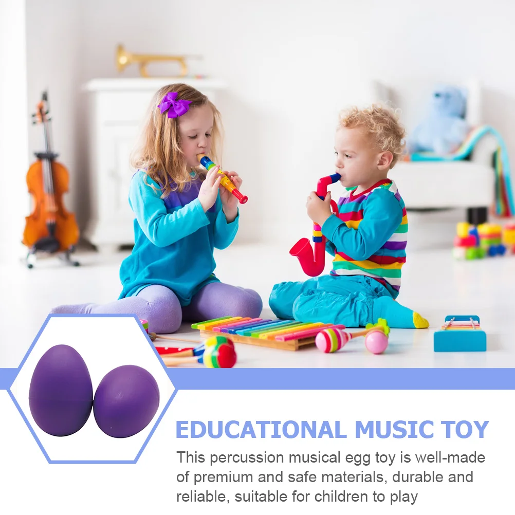 4 Uds. Huevos de arena Djembe juguete musical para niños instrumentos para niños huevo Musical de plástico \ juguetes para bebés para niños