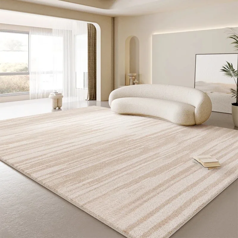 Große Wohnzimmerdekoration, weicher Teppich, cremefarbener Stil, Teppiche für Schlafzimmer, dick, waschbar, Nachttisch-Bodenmatte, Zuhause, flauschiger weicher Teppich