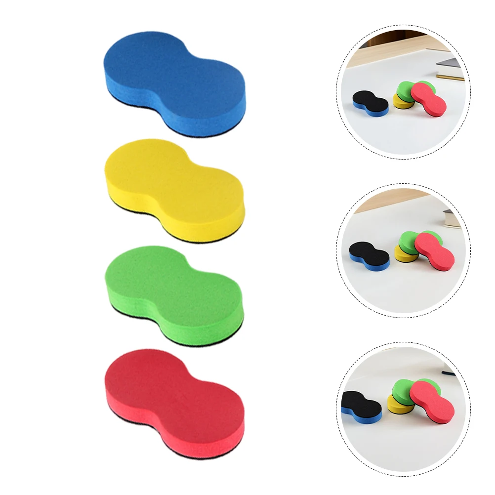 80개 미니 땅콩 모양 화이트보드 지우개, 가정, 사무실, 학교 기숙사용 드라이 이레이즈 마커 청소용