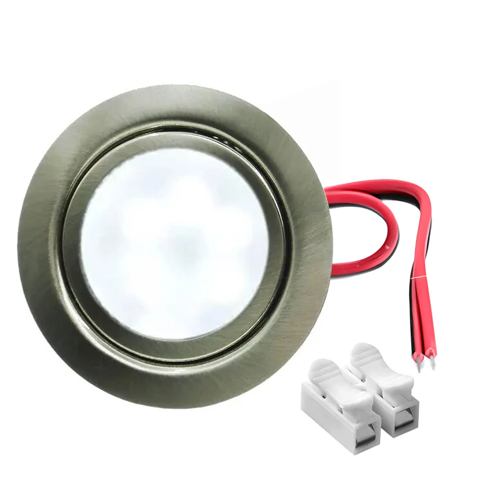 70mm DC 12V Wpuszczane światło LED 3W 2 1/2inch Przyczepa kempingowa Przyczepa kempingowa Światło sufitowe Downlight 15W Żarówka halogenowa