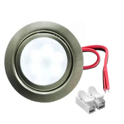 70mm DC 12V Wpuszczane światło LED 3W 2 1/2inch Przyczepa kempingowa Przyczepa kempingowa Światło sufitowe Downlight 15W Żarówka halogenowa Odpowiednik