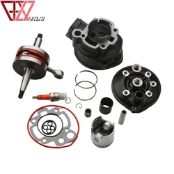 90cc 49mm Big Bore Cylinder Kit & Racing Crankshaft For Husqvarna SM Cross WR 50 WSM CH 50cc AM6 2-Stroke 1E40MB Engine