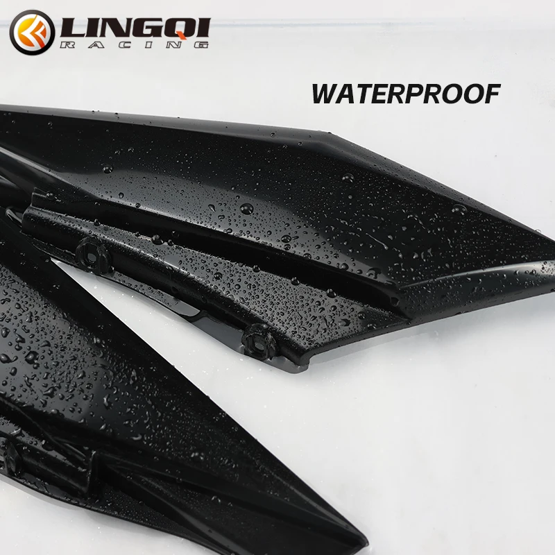 LINGQI الجانب الحاجز الجيل الثاني أطول المصدات الخلفية الأسود واقي الطين لضوء النحل X S Eride Pro SS 3.0 دراجة كهربائية