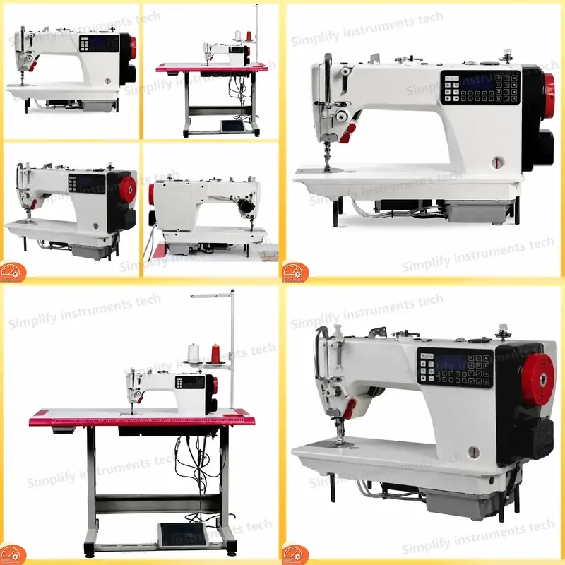 High Speed Lockstitch Sewing Computer Controlled Double Stepping Motor 2 Needle Interlocking Sewing for