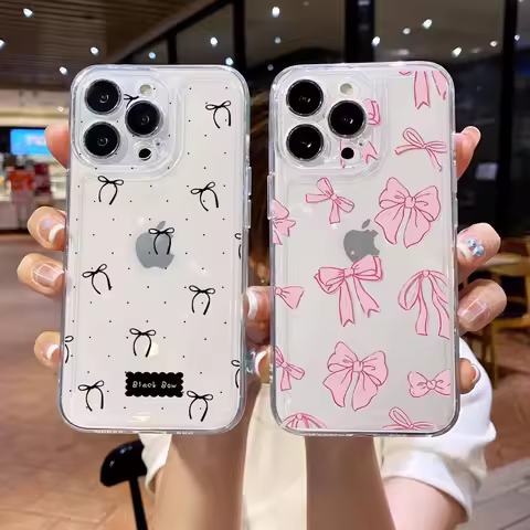 Cute Bow Case for Infinix Note 30 40 30i GT 20 Hot 40 Pro 30 Play 30i 50 Smart 8 9 Tecno Spark 30C 10 20 Pro 10C Camon 30 Cover