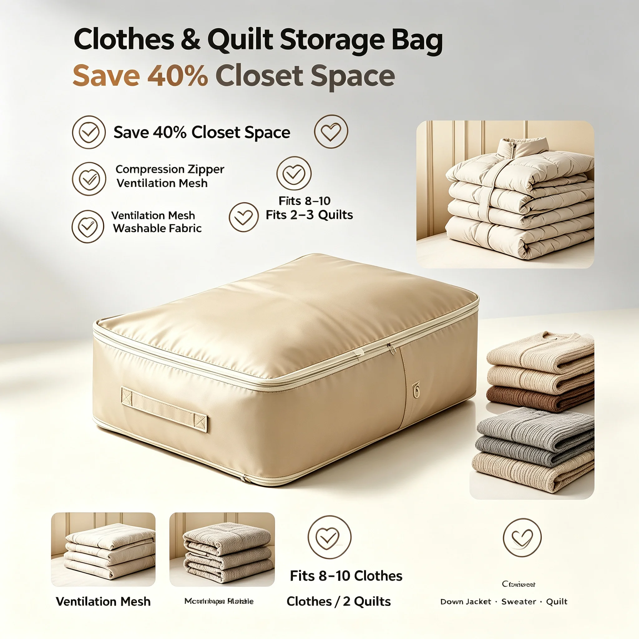 Winter Clothing Storage - Saco de Armazenamento para Roupas e