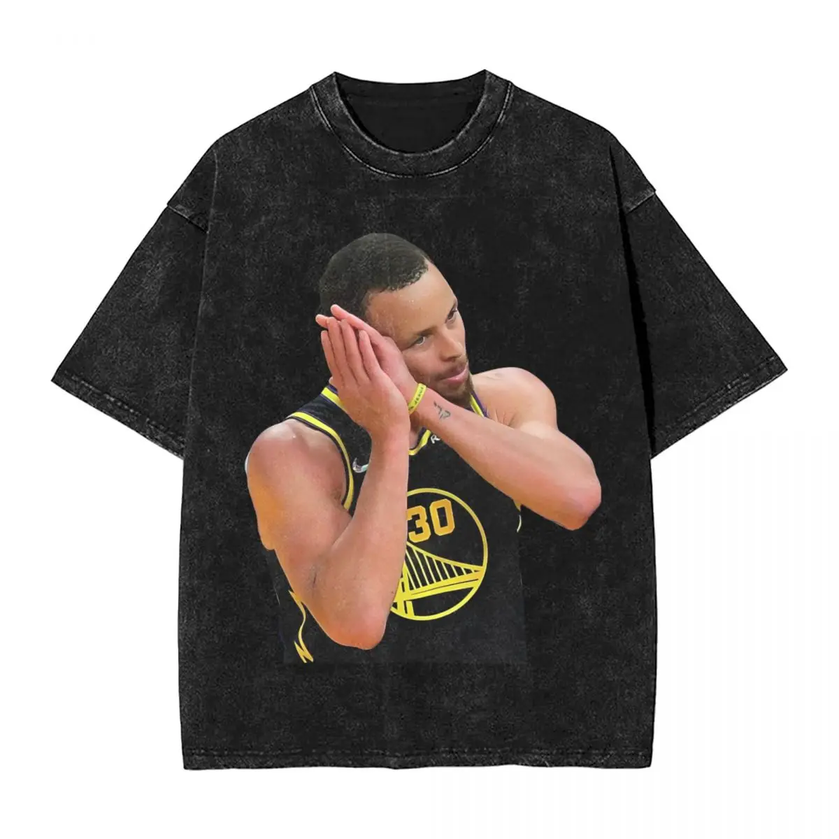 Men T Shirt Steph Curry Night Night Washed T Shirts Hip Hop Stephen Curry Summer Tees Y2K Retro Print Casual Tops Gift