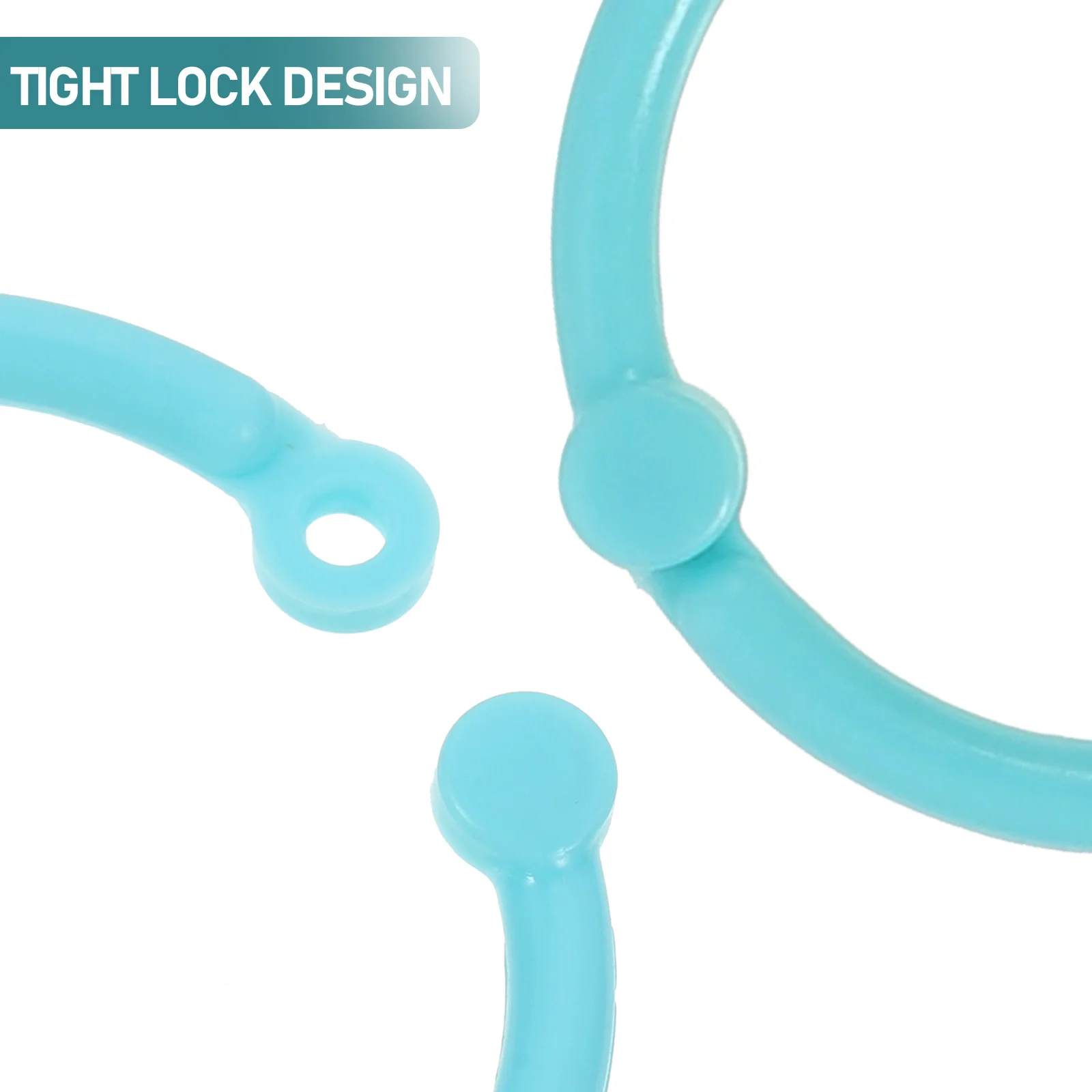 

80Pcs Plastic Loose Leaf Binder Rings Colorful Single Rings for Study Note Cards Office Home Use Binder Ring Loose Leaf Ring