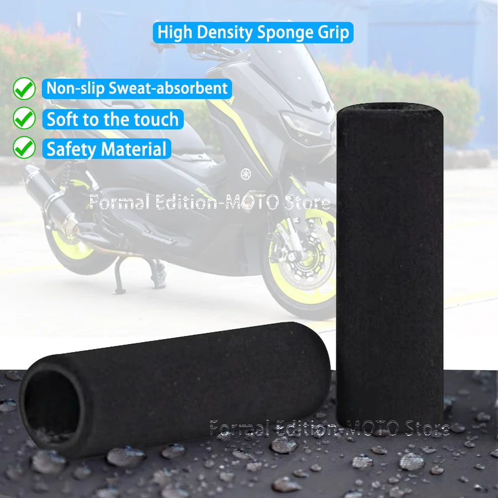 For YAMAHA NMAX155 N MAX NMAX 155 125 Motorcycle Grip Cover 27mm Soft touch Motorcycle Sponge Grip