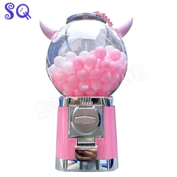 Arcade GumBall Capsule Pink decorated small round Get 150 Capsule Toy Candy Dispenser Automaat Schuifdeur Gachapon Machine