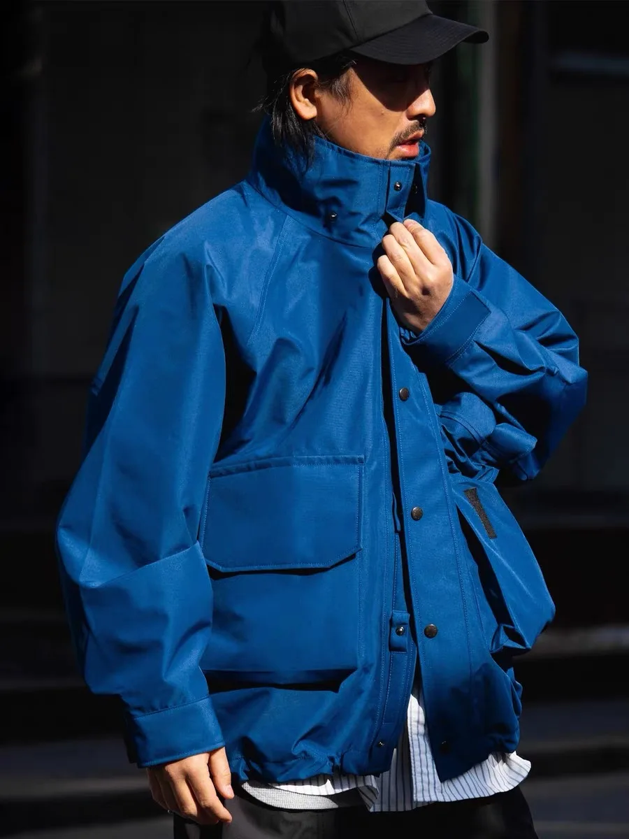 

Куртка Nna 2L Tex Cruiser 25SS унисекс, нейлоновая, с длинными рукавами, на молнии, однотонная, весна-осень, свободный крой, молодежная модная куртка-круизер