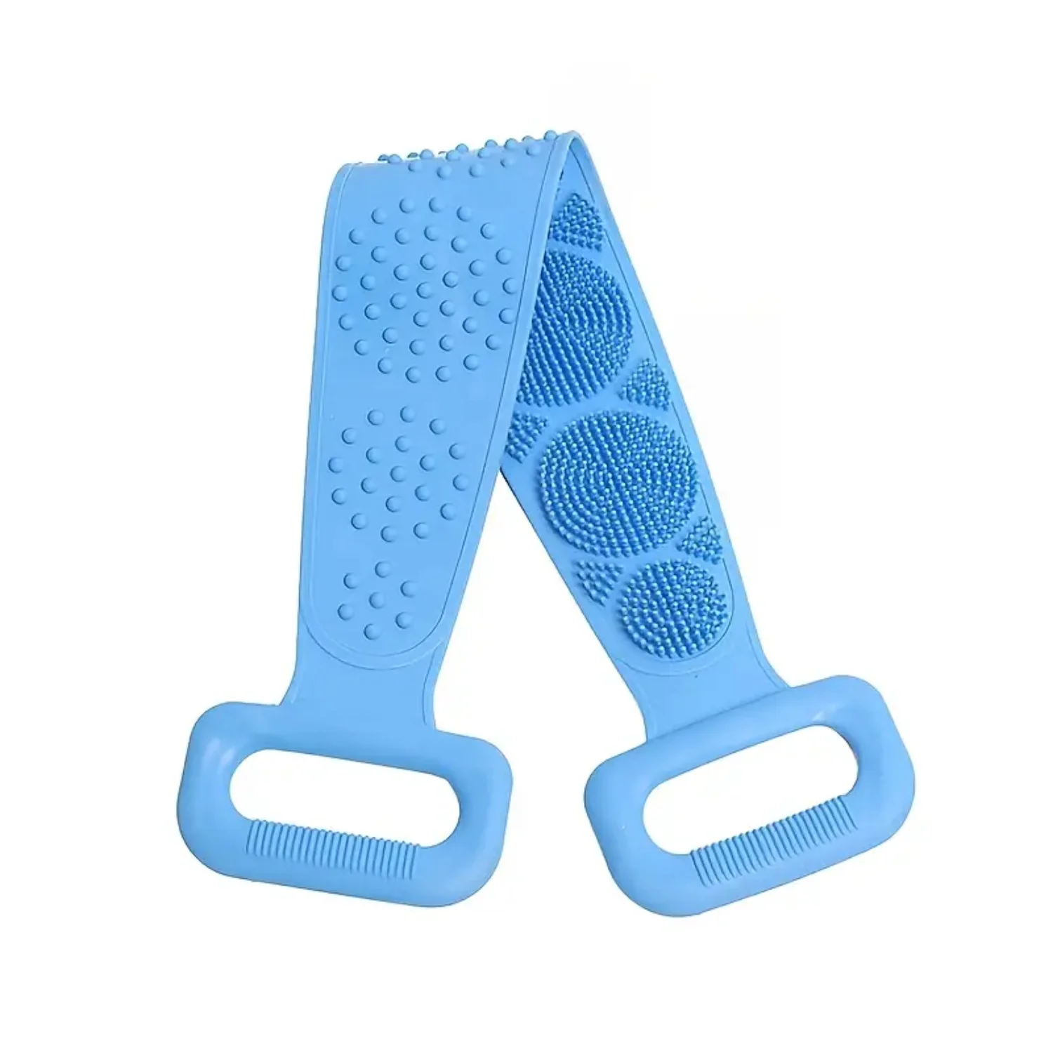 1 asciugamano da bagno esfoliante in silicone per la rimozione della pelle morta, massaggio corpo e pulizia della doccia.