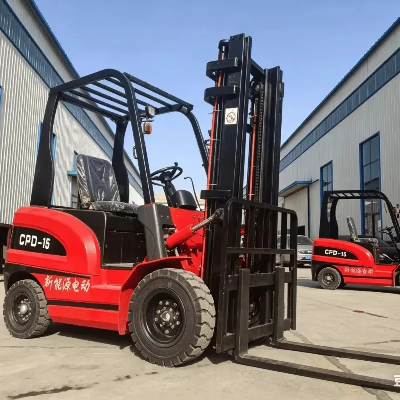 Two Stage Mast Warehouse Handling Stacker 3m Lift New CPD-15 1.5Ton  Electric Forklift