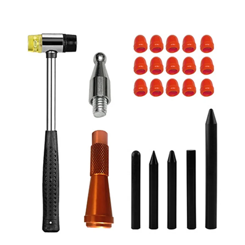 

NEW-Car Dent Removal Tools Dent Removal Paintless Dent Repair Tool Black Hammer Aluminum Tap Down Pen