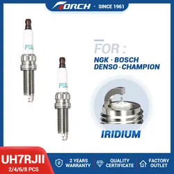 2-8PCS Candle Replace for ILZKBR7B8G PLZKBR7A-G PLZKBR7B8DG BMW 12120035531 12127570106 Double Iridium Spark Plug Torch UH7RJII