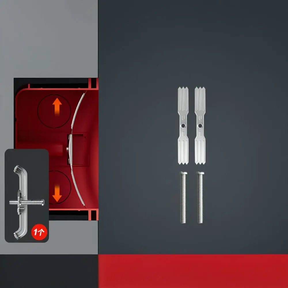 Professional 86 Type Switch Socket Box Repair Tool Wall Cassette Fixer Adjustable Metal Support Rod Durable Electrical Accessory