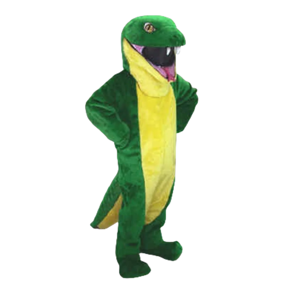 Green Snake Mascot Costume Adult Size Cartoon Character Horrible Snake Boa Halloween Carnival Party Mascotte Mascota SW1123