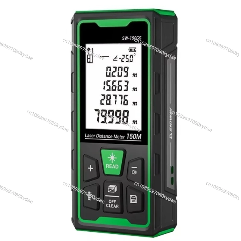Green Laser Rangefinder 150m Professional Outdoor Industrial Distance Measuring Instrument Recharging Laser Distance Meter