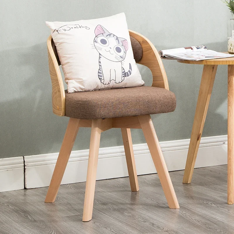 Living Room Wood Dining Chairs Garden Vintage Ergonomic Unique Chairs Minimalist Adults Meubles De Salon Interior Decorations image 4