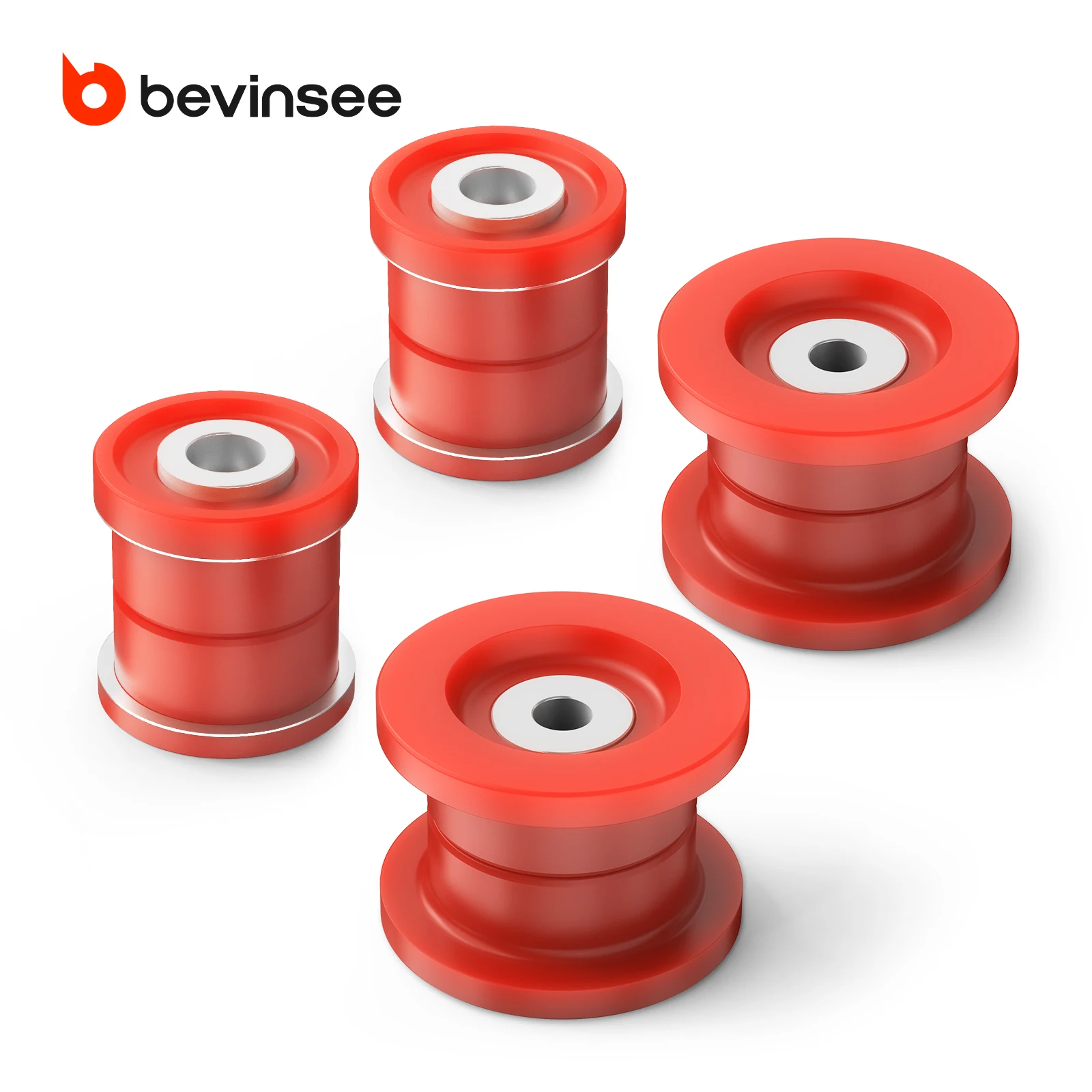 

BEVINSEE 80A Polyurethane Rear Subframe Bushing Kit for BMW E90 E92 E93 E82 E88 Non-M, Replace for 33316758260, 33316758259