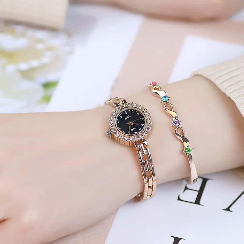 UTHAI W104 Watch For Women Diamond Bracelet Watch Female Girl Student Digital High end Fashion Quartz Watch Ladies Watches Gift