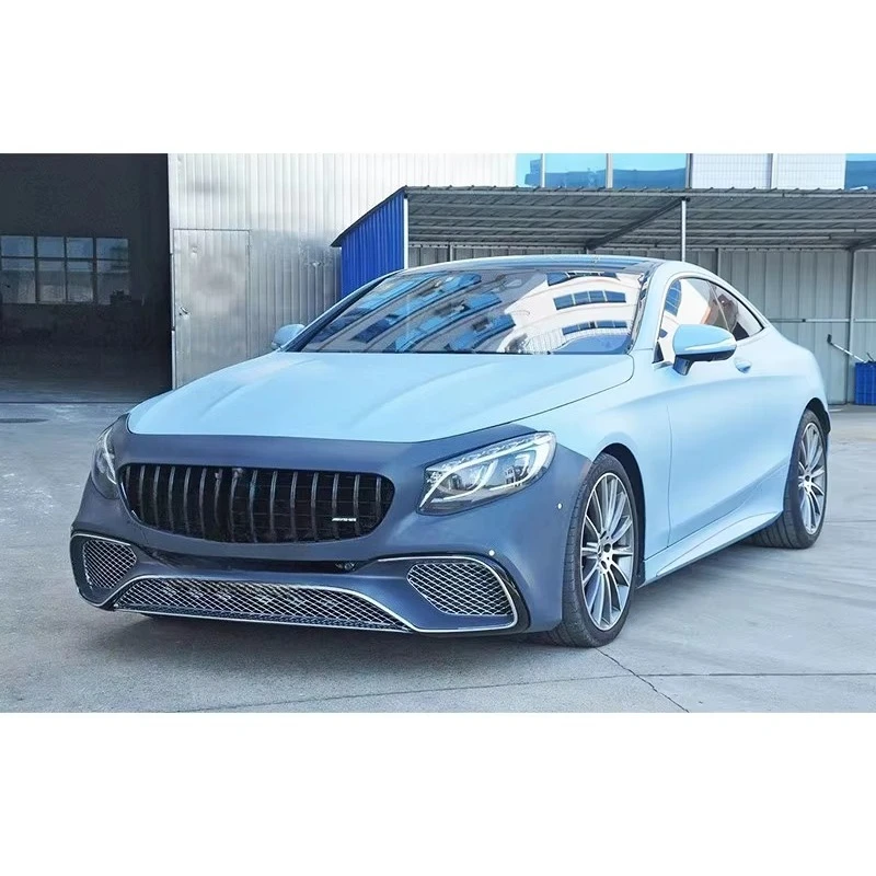 STLF Body Kit Include Front Bumper Assembly with Grille and Taillight for S Coupe C217 2015-2021 Change to S63 S65 AMGs Style