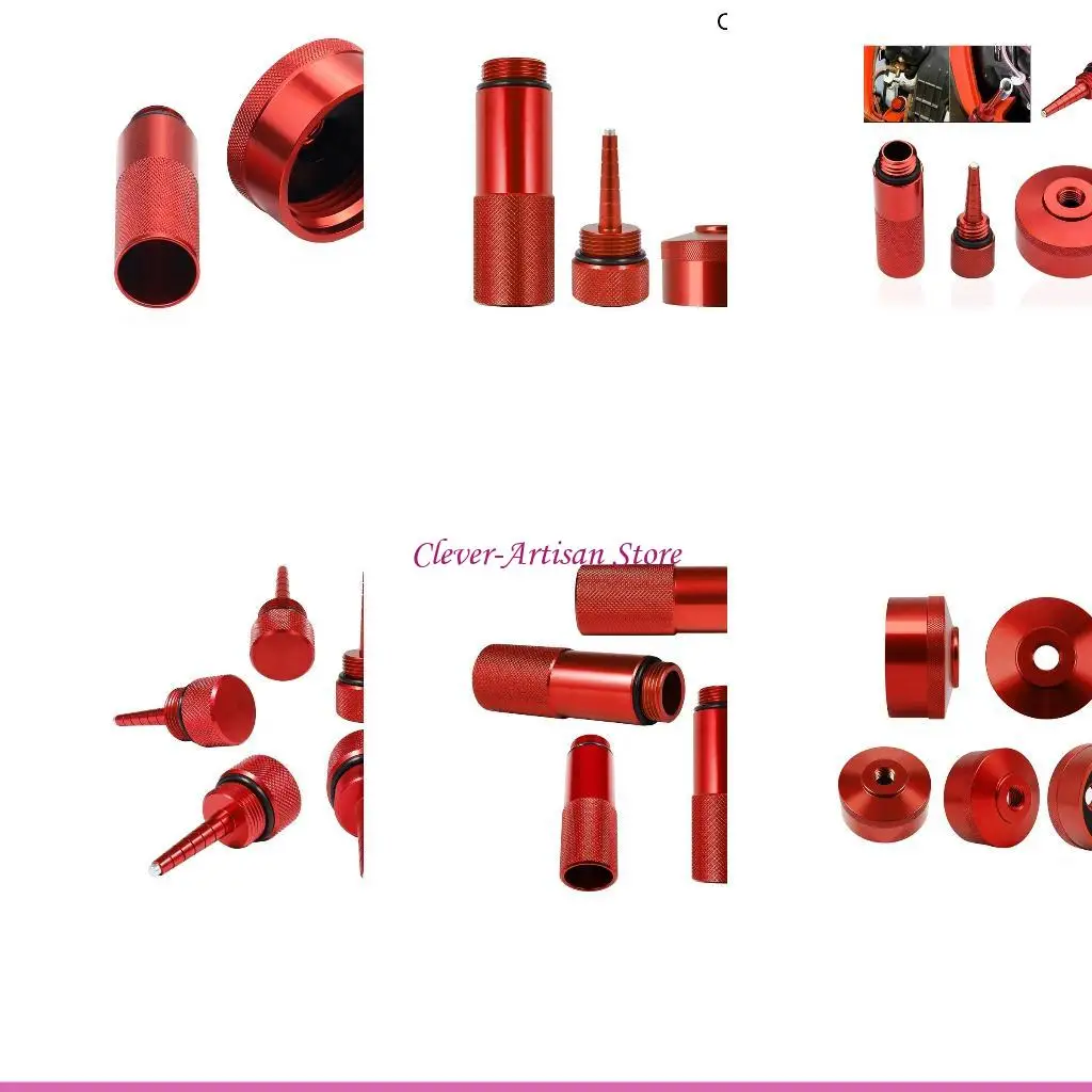 

E06B Upgraded Extended Run Gas 3pcs/set Oil Leakage Red for