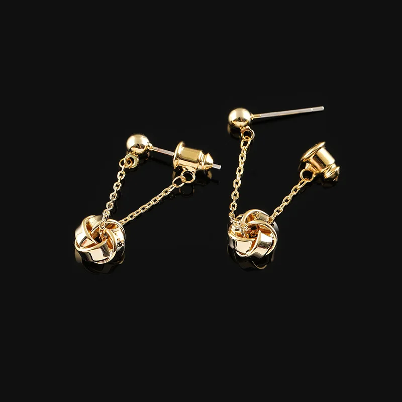 New Tassel Metal Ball Earrings Simple No Ear Holes Mosquito Coil Ear Clip Female Gift Wholesale