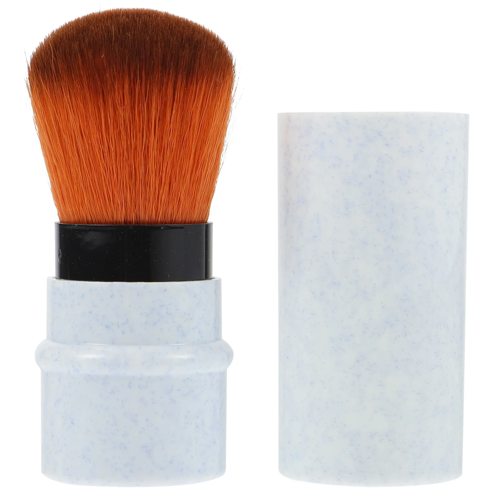Pincel retrátil para base de blush, pó solto, fornecimento de pincel de maquiagem, cerdas premium, amigável à pele, fácil limpeza, ferramenta de maquiagem