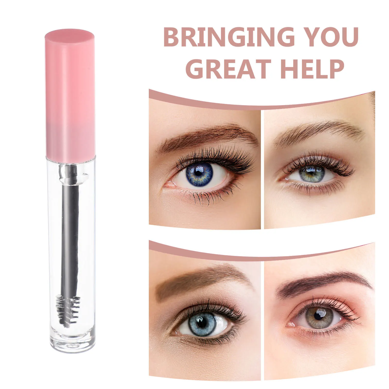 Gel de sobrancelha transparente à prova d'água, fórmula de configuração de longa duração, modelagem e definição de sobrancelhas, acabamento resistente ao suor