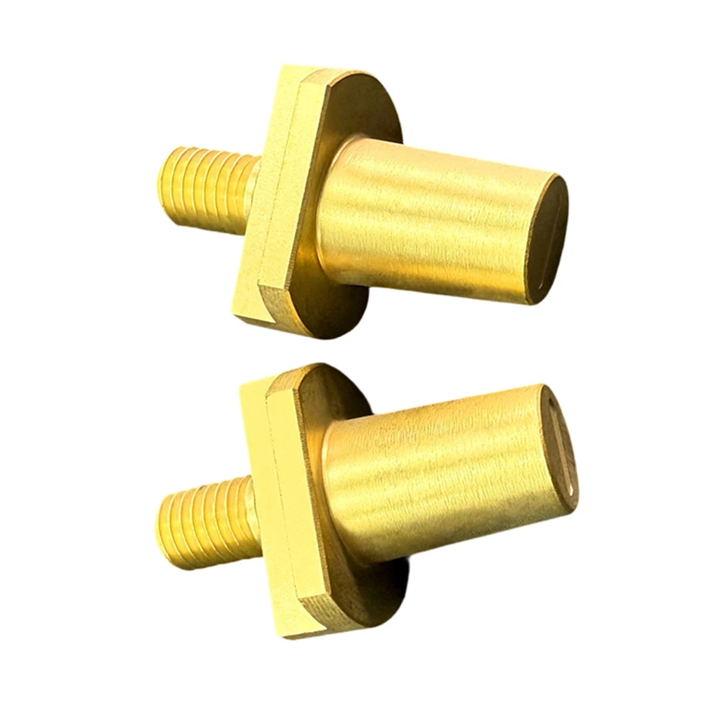 Terminal Converter Battery Post Adapter Brass Material Male Threaded Post Positive Negative Use Low Resistance Contact