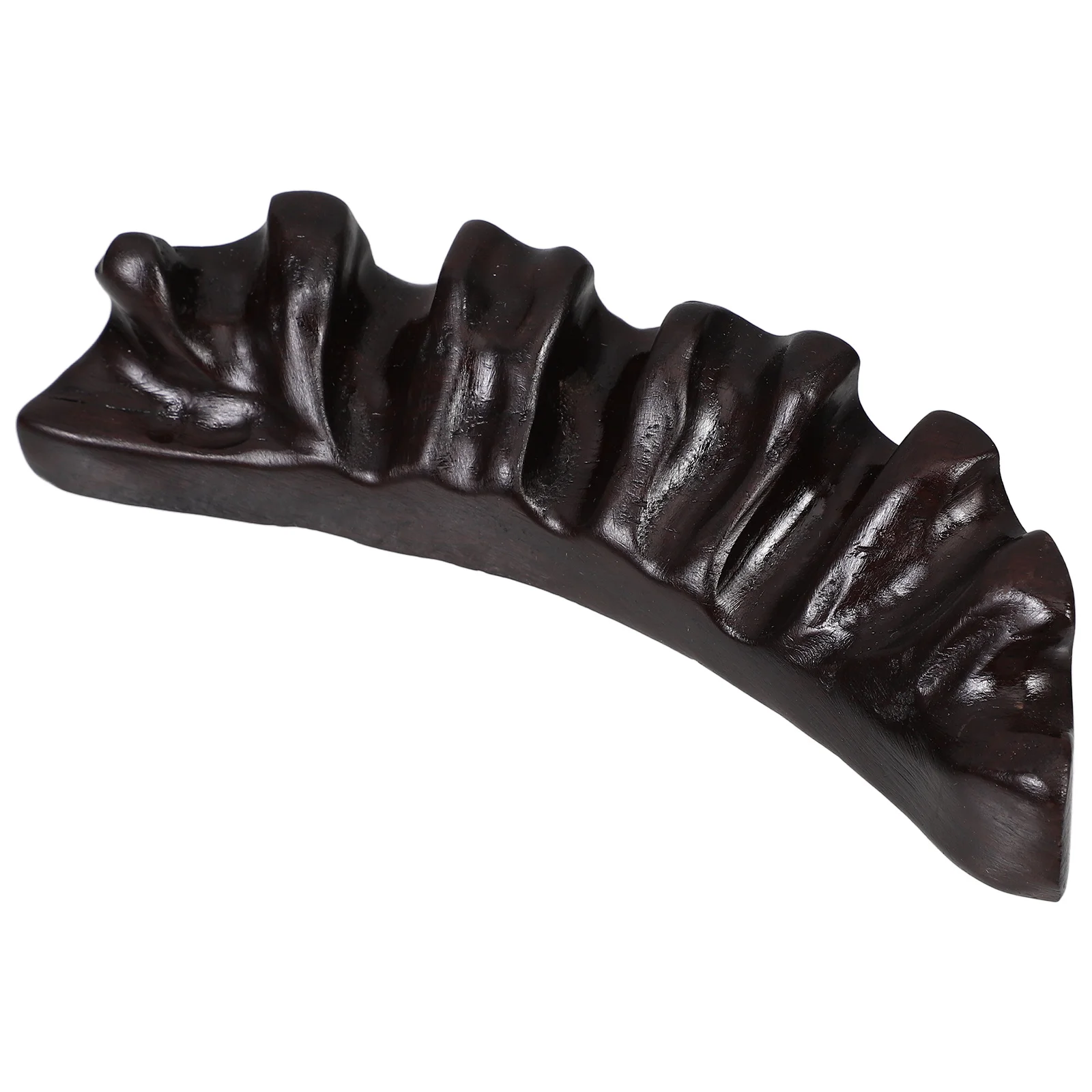 

Vintage Wooden Chinese Calligraphy Brush Pen Holder Carved Brush Rest Paperweight Multifunctional Desk Organizer