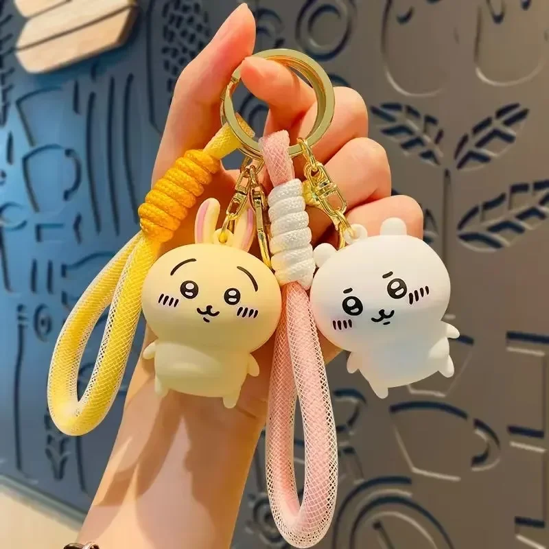 chiikawa hachiware usagi anime cartoon cute secondary yuan hand puppet keychain pendant bag accessories holiday gift wholesale