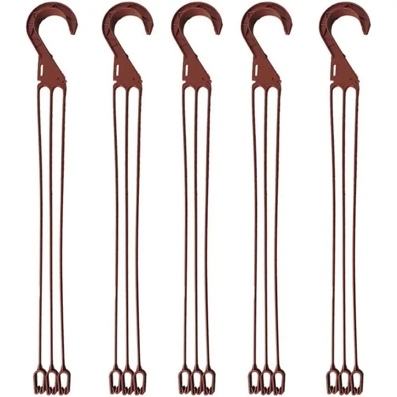 20 Pcs 16.5 Inch Plastic Hanging Basket Chain with Hooks Flower Plant Pot Hanger for Planters Bird Feeders