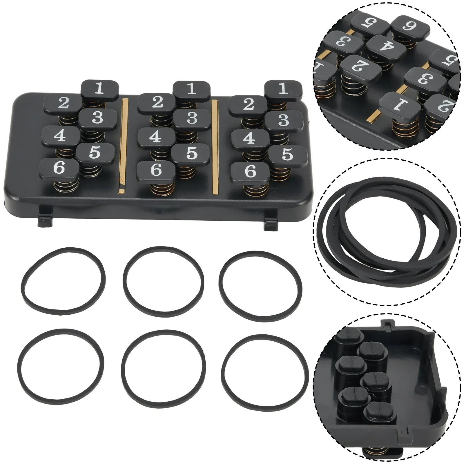 

Learning System Guitar Chord Trainer 106x52x22mm 4.17*2.05*0.87in 70g BS Black Easy To Install Gifts Brand New