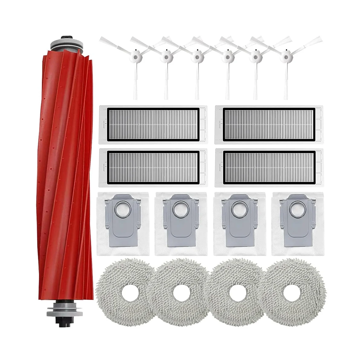 Für Q Zubehör, für P10 Roboter Staubsauger Ersatzteile Zubehör Kit Hauptbürste Staubbeutel-A59E