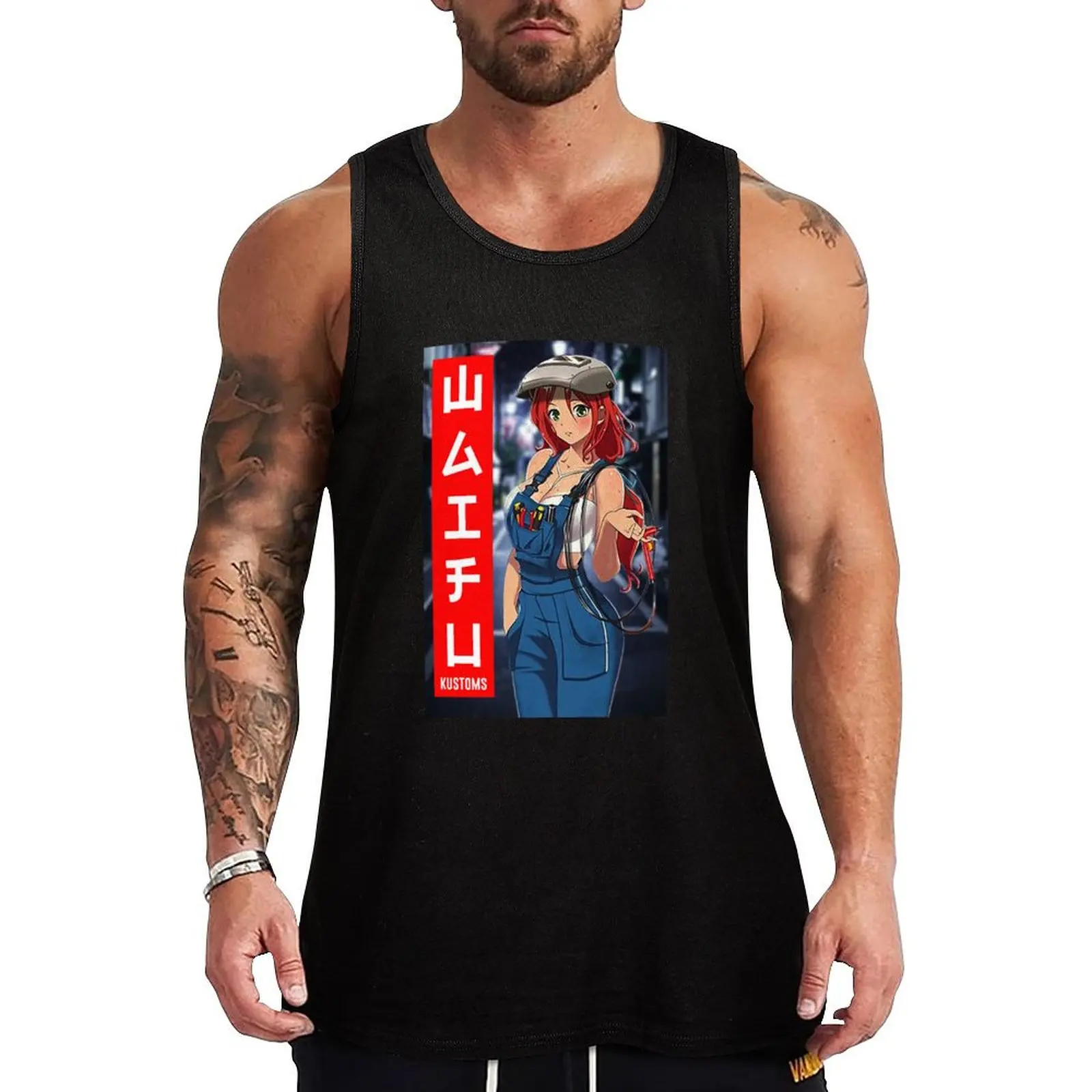 waifu kustoms Tank Top bodybuilding t shirt man vest