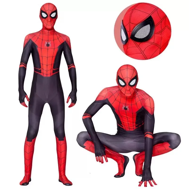 Superhelden-Cosplay-Jumpsuit Eng Anliegender Stretch-Bodysuit Halloween-Party-Kostüm Rollenspiel-Kostüm für Männer Erwachsene Karneval-Veranstaltung