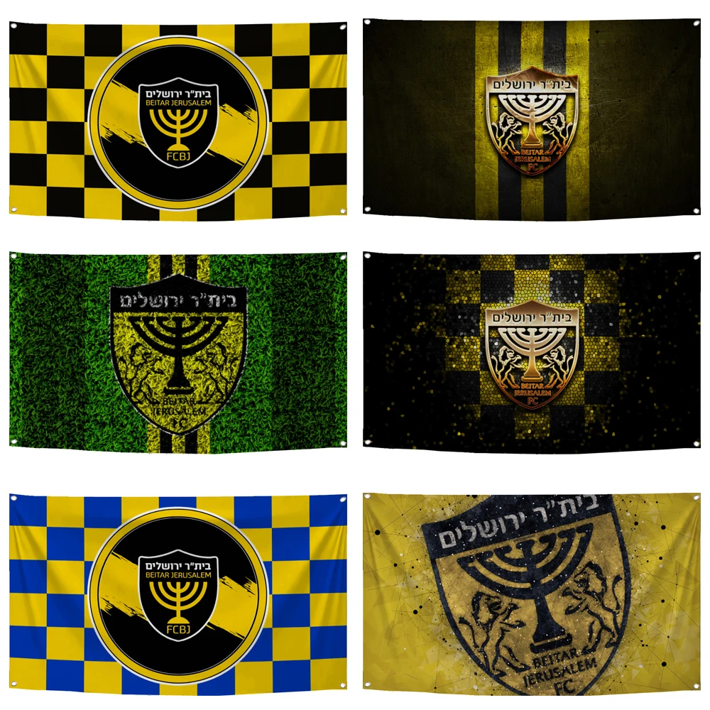 2×3ft 3×5ft Half FC Israel Beitar Jerusalem ISR IL Flag Polyester Digital Printed Team Club Banner Tapestry Curtain For Decor