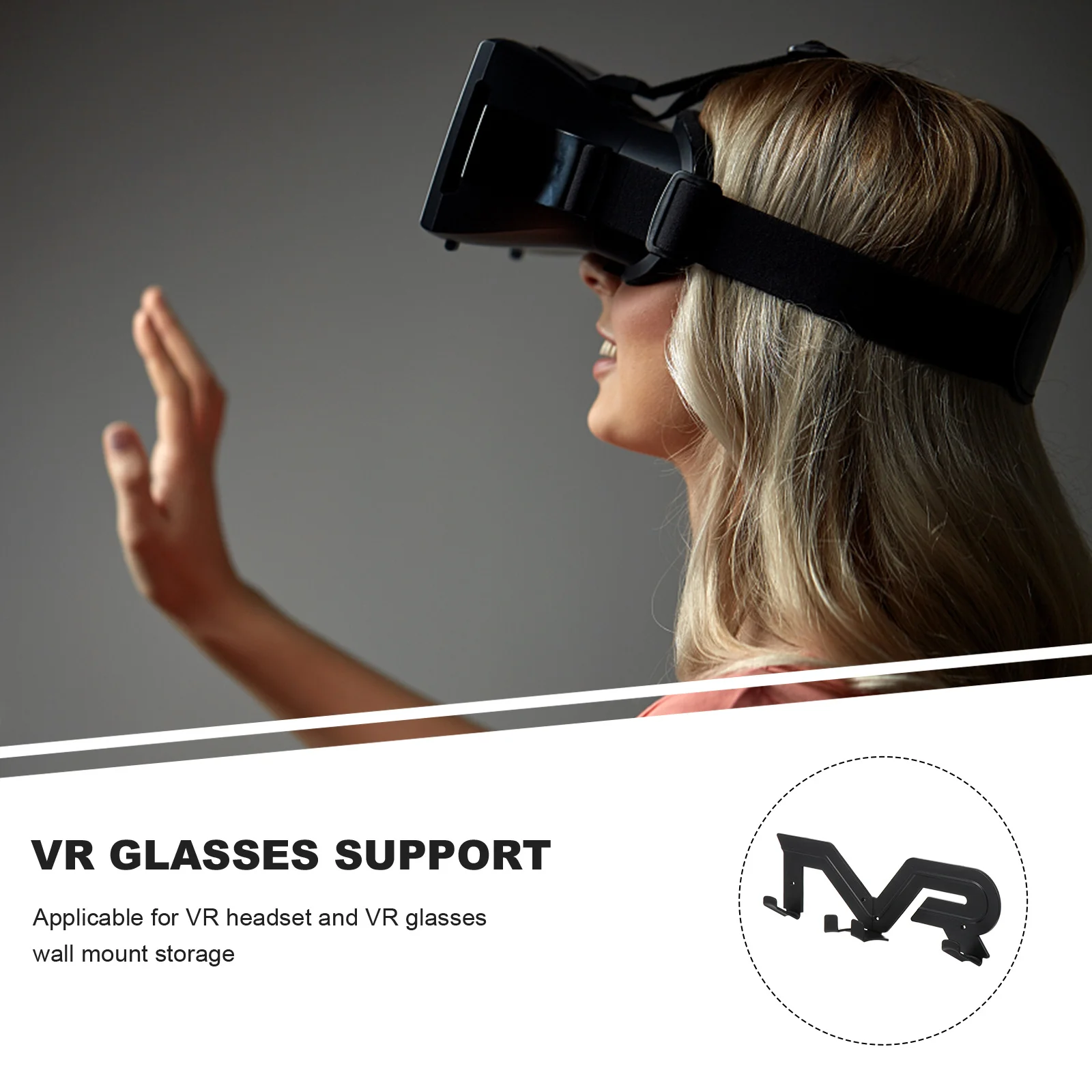

1Set Creative Vr Glasses Bracket Universal Wall Mount for Convenient Headset Storage and Tidy Gaming Environment