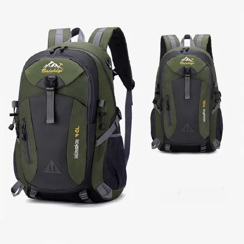 2025 Mochila de viaje deportiva Unisex, mochila ligera de nailon de gran capacidad para senderismo al aire libre, mochila escolar para hombres y mujeres