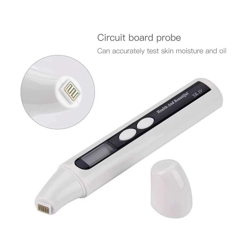 Portable Digital Monitor Detector Skin Sensor Face Skin Moisture Tester Meter Water Oil Analyzer Facial Skin Care Tools