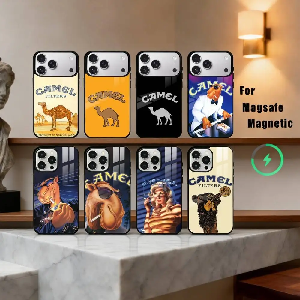 

C-Cigarette-B-Brand C-Camel Phone Case For iPhone17,16,15,14,13,12,11 Plus,Pro Max Magnetic For Magsafe Wireless Charging