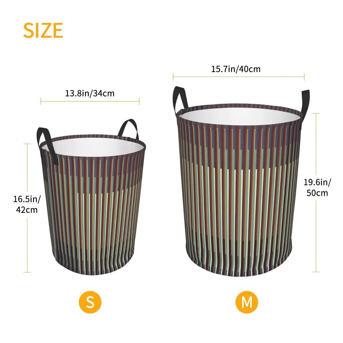 Carlos Cruz Diez Folding Laundry Baskets Dirty Clothes Toys Sundries Storage Basket Large Waterproof Bucket For Home Kids